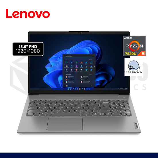 LAPTOP LENOVO V15 G4 AMN AMD RYZEN 5 7520U 8GB 256GB SSD 15.6" FREE DOS