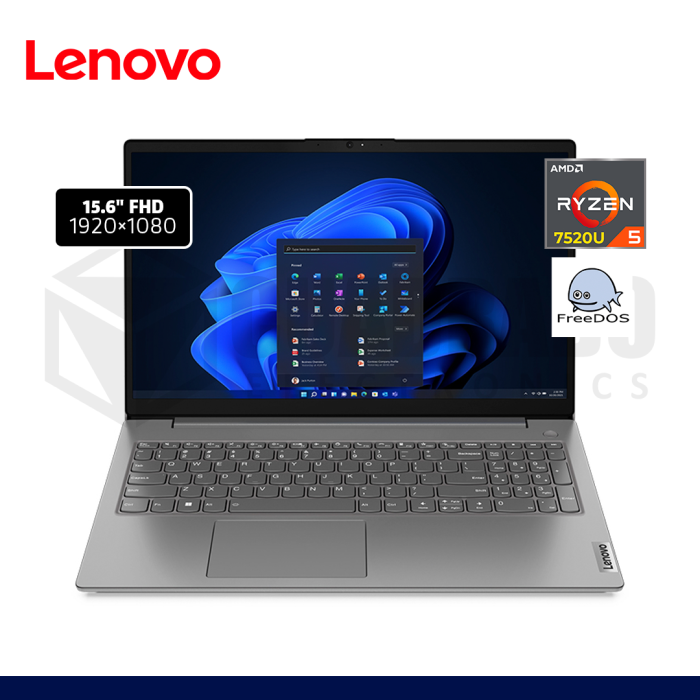 LAPTOP LENOVO V15 G4 AMN AMD RYZEN 5 7520U 8GB 256GB SSD 15.6" FREE DOS