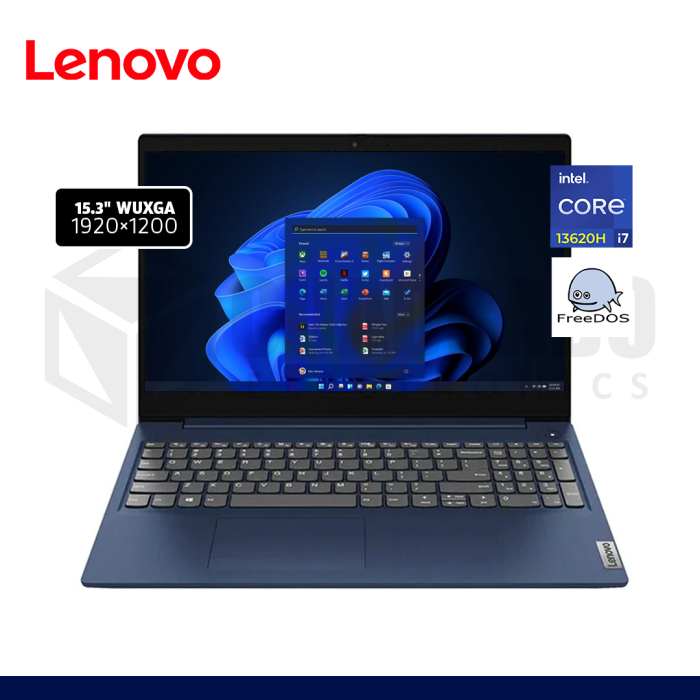 LAPTOP LENOVO IDEAPAD SLIM 3 15IRH10 INTEL CORE I7-13620H 16GB 1TB SSD 15.3" FREE DOS / 83K100NALM