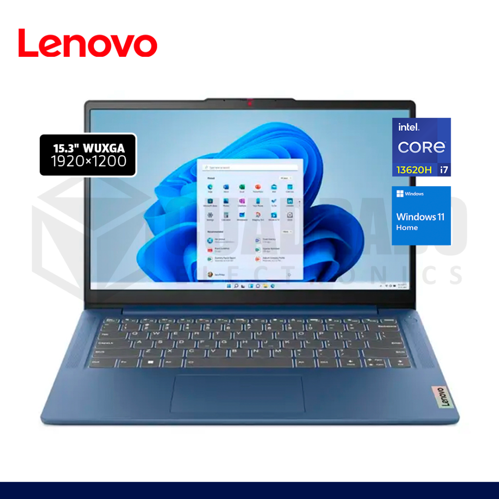 LAPTOP LENOVO IDEAPAD SLIM 3 14IRH8 INTEL CORE I7-13620H 16GB 512GB SSD 14" W11 / 83EL003VLM