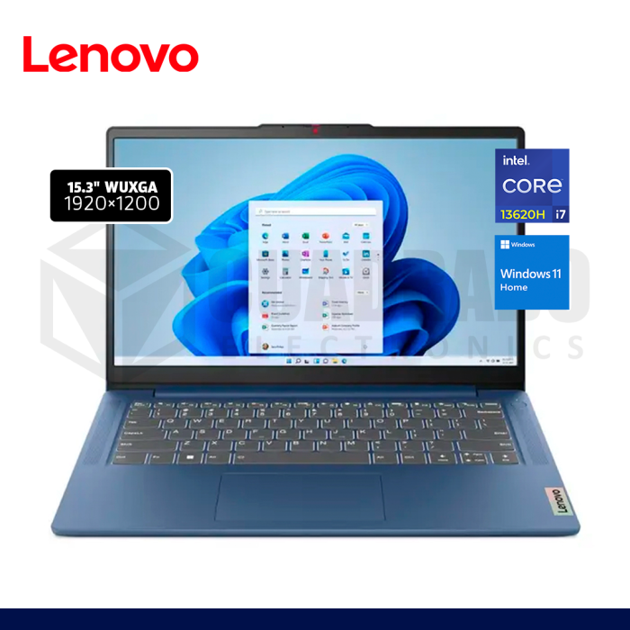 LAPTOP LENOVO IDEAPAD SLIM 3 14IRH8 INTEL CORE I7-13620H 16GB 512GB SSD 14" W11 / 83EL003VLM