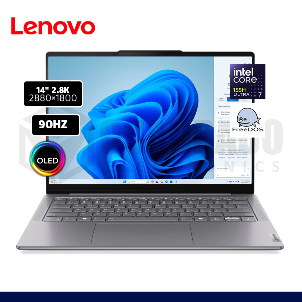 LAPTOP LENOVO YOGA SLIM 7 14IMH9 INTEL CORE ULTRA 7 155H 32GB 1TB SSD 14" FREE DOS / 83CV007JLM