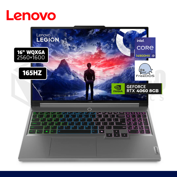 LAPTOP LENOVO LEGION PRO 5 16IRX9  INTEL CORE I9-14900HX 16GB 1TB SSD RTX 4060 8GB 16" FREE DOS /83DF00HQLM