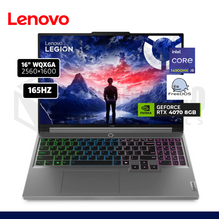 LAPTOP LENOVO LEGION 5 16IRX9 INTEL CORE 9 14900HX 16GB 512GB SSD RTX 4070 8GB 16" FREE DOS / 83DG00P5LM