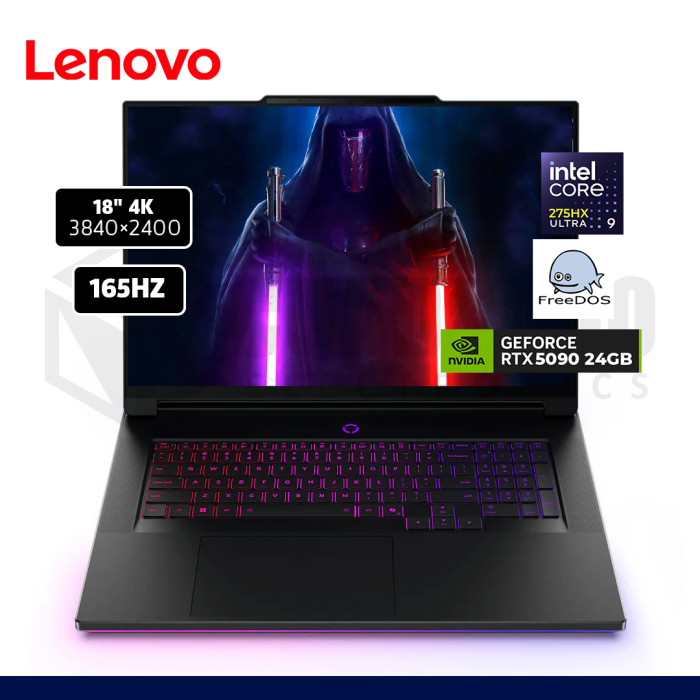 LAPTOP LENOVO LEGION 9 18IAX10 CORE ULTRA 9 275HX 64GB 2TB SSD RTX 5090 24GB 18" FREE DOS / 83EY000PLM