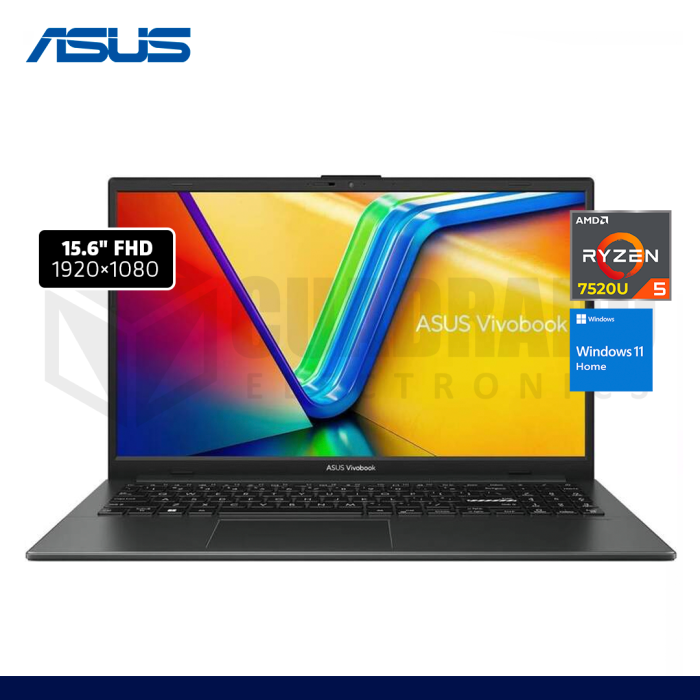 LAPTOP ASUS VIVOBOOK E1504FA-BQ204W AMD RYZEN 5-7520U 8G 512GB SSD 15.6" WIND 11 HOME /90NB0ZR2-M03W90