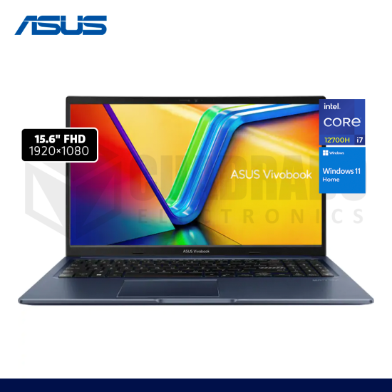 LAPTOP ASUS VIVO BOOK X1502ZA-EJ2466W INTEL CORE I7-12700H 16GB 512GB SSD 15.6" W11 / 90NB0VX1-M03B90