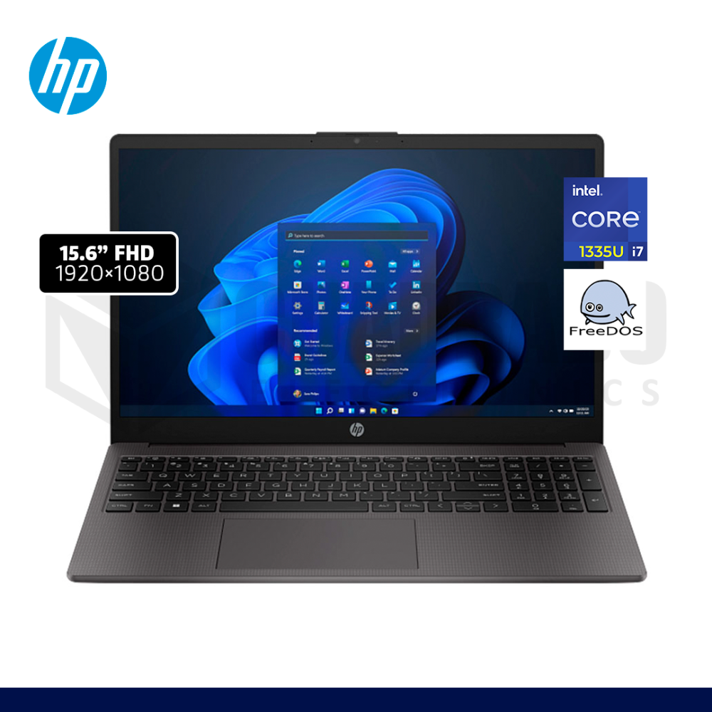 LAPTOP NOTEBOOK HP 250 G10 INTEL CORE I7-1335U 8GB 512GB SSD 15.6" FREEDOS / 9S8U5LA#ABM