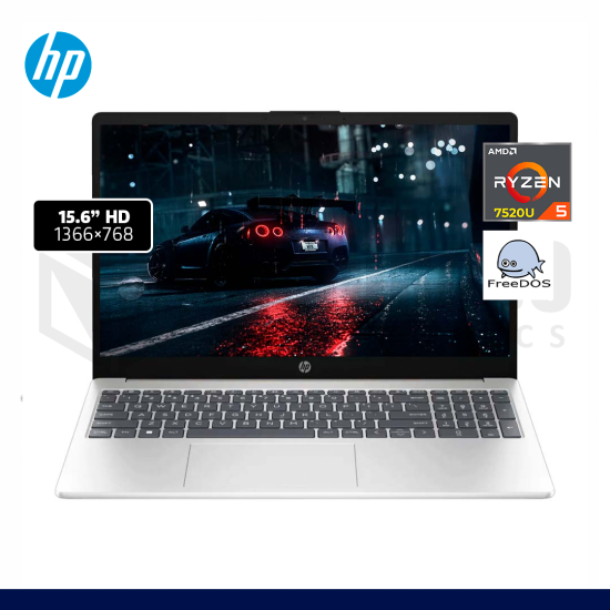 LAPTOP HP 15-FC0009LA AMD RYZEN 5-7520U 8GB 256GB SSD 15.6" FREE DOS / 802M9LA#ABM
