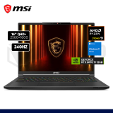 LAPTOP MSI STREALTH A16 AI+A3XWHG RYZEN 9 370HX 32GB 2TB RTX 5070 TI 12GB 16" WIN11 A3XWHG-079US