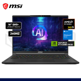 LAPTOP MSI STEALTH A16 AI+A3HWIG AMD RYZEN 9 365 32GB 1TB SSD RTX 5080 16GB 16" WIN 11 /BBARI36532GXXDX11NGP