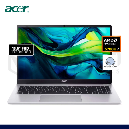 LAPTOP ACER ASPIRE AL15-41P-R27P AMD RYZEN 7 5700U 16GB 512GB SSD 15.6" FREE DOS / NX.J98AL.003