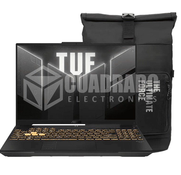 ASUS TUF F16 FX607VJR-TU302W Intel Core 5-205H 8GB DDR5 512GB SSD 16"WUXGA-144HZ NVIDIA GEFORCE RTX3050-6GB TECLADO RGB ESPAÑOL WINDOWS 11 HOME 4 CELL COLOR BLACK INCLUYE MOCHILA ASUS