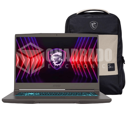 MSI THIN 15 B13VE-3015PE INTEL CORE I7-13620H 16GB 512GB SSD 15.6"FHD -144HZ NVIDIA GEFORCE RTX4050-6GB WIN 11 HOME MOCHILA MSI COSMO GRAY