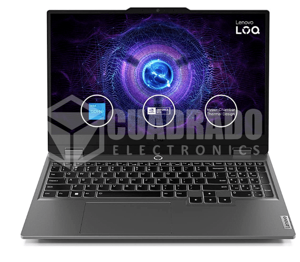 LAPTOP LOQ 15IAX9 INTEL CORE I5-12450HX 8GB 512GB SSD RTX 3050 6GB 15.6" FHD 144HZ WIN11 HOME