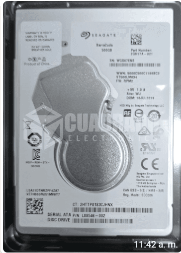DISCO MECANICO SEAGATE BARRACUDA 500GB 2.5" HDD 500GB 2.5"