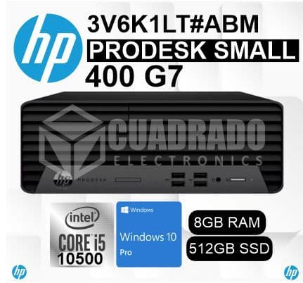 MINI PC HP PRODESK 400 G7 SFF INTEL CORE I5-10500 8GB 512GB SSD INTEL UHD 630