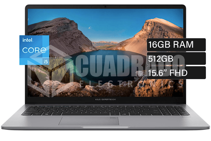 LAPTOP ASUS EXPERTBOOK P1 P1503CVA-S71655 INTEL CORE I5-13420H 16GB 512GB SSD 15.6" FHD 60HZ FREE DOS / 90NX0881-M01UM0