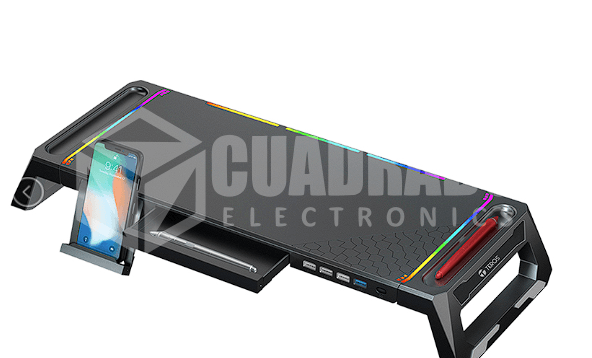 STAND MONITOR RGB TEROS TE-7131N 4 PUERTOS USB