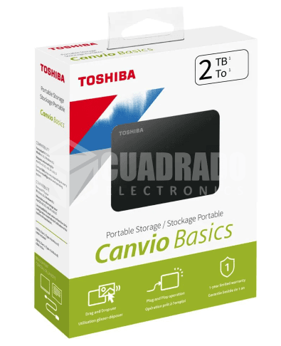 DISCO EXTERNO TOSHIBA CANVIO BASICS 2TB USB 3.0 2TB USB 3.0
