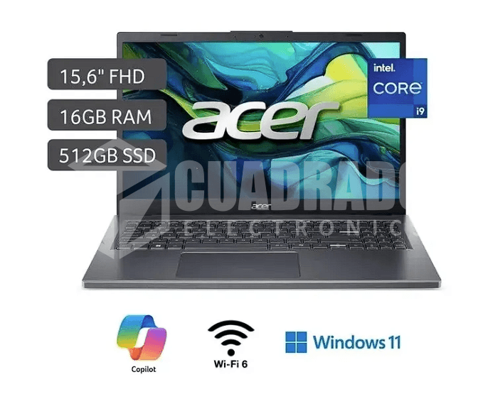 LAPTOP ACER ASPIRE 15 A15-51M-980X INTEL CORE I9-13900H 16GB 512GB SSD 15.6" FHD 60HZ WIN11 HOME