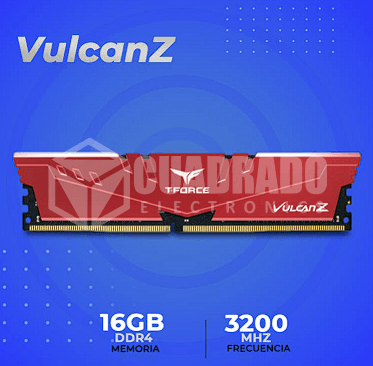MEMORIA RAM TEAMGROUP T-FORCE VULCAN Z DDR4 16GB 3200MHZ CL16 DIMM GRIS