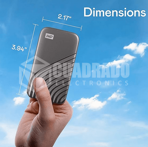 Western Digital 2TB My Passport SSD Unidad de estado sólido portátil externa, Gris 3